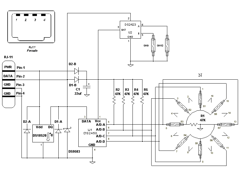 OneWire schematics
